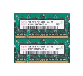 رم لپ تاپ هاینیکس 2GB DDR2 667MHz PC2-5300 Dual
