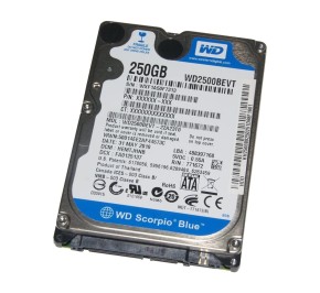 هارد لپ تاپ وسترن دیجیتالBlue WD2500BEVT 250GB 5.4