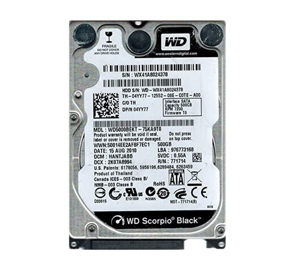 Western Digital wd5000bekt-75ka9t0?500?GB DCM : hantjabb-