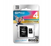 کارت حافظه میکرو SD سیلیکون پاور 4GB C4