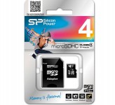 کارت حافظه میکرو SD سیلیکون پاور 4GB Class 6