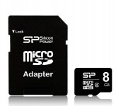 کارت حافظه میکرو اس دی سیلیکون پاور 8GB Class 4