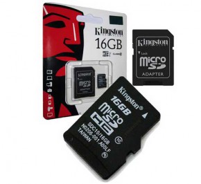 کارت حافظه میکرو SD کینگستون 16GB C10 U1