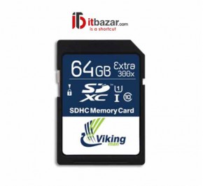 کارت حافظه میکرو SD وایکینگ من UHS-U1 300X 64GB
