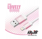 کابل شارژر موبایل و تبلت اپل ریمکس Lovely 1m