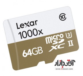 کارت حافظه میکرو SD لکسار Pro 1000X C10 64GB