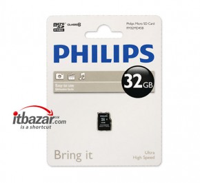 کارت حافظه میکرو SD فیلیپس 32GB C10 FM32MD45B
