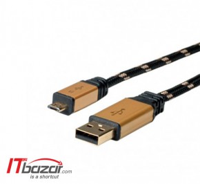 کابل شارژر موبایل و تبلت بافو USB2 1.5m Gold