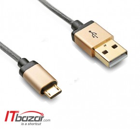 کابل شارژر موبایل و تبلت بافو USB2 3m Gold