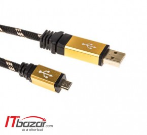 کابل شارژر موبایل و تبلت بافو USB2 2m Gold