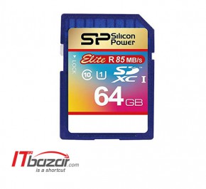 کارت حافظه SD سيليکون پاور Elite 64GB C10 U1