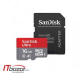 کارت حافظه میکرو SD سن دیسک Ultra 16GB C10 UHS-I