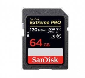 کارت حافظه SD سن دیسک Extreme PRO 64GB