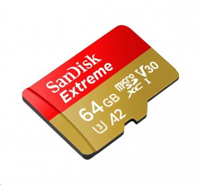 کارت حافظه میکرو SD سن دیسک Extreme V30 64GB C10