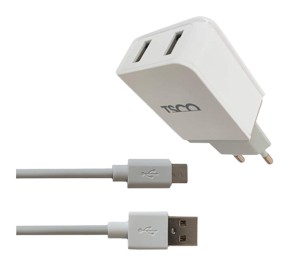 شارژر موبایل و تبلت تسکو TTC 55 با کابل Micro USB