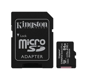 کارت حافظه میکرو SD کینگستون Canvas Select Plus 64GB
