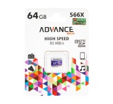 کارت حافظه میکرو SDHC ادونس 566X 64G