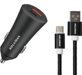 شارژر فندکی کلومن KC-C03 2Port 20W با کابل USB-C