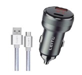 شارژر فندکی لیتو LC-C19 38W به همراه کابل لایتنینگ