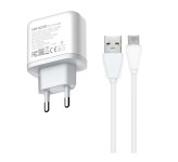 شارژر موبایل و تبلت کینگ استار KW220 با کابل USB-C