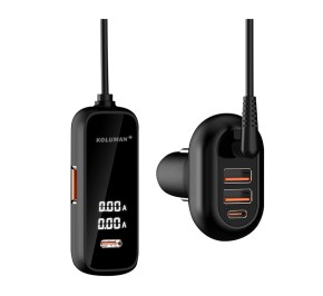 شارژر فندکی کلومن KC-1 Plus 6Port 80W