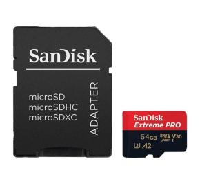 کارت حافظه میکرو SDXC سن دیسک Extreme Pro V30 64GB