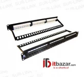 پچ پنل سرلینک CAT5e UTP 24 Port