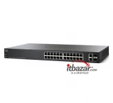 سوئیچ شبکه سیسکو 24 پورت SF220-24P-K9-EU