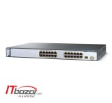 سوئیچ شبکه سیسکو 24 پورت WS-C3750-24FS