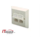 قاب پریز شبکه دیجی توس 86x86mm DN-93805-1