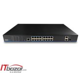 سوئیچ شبکه صنعتی یوتپو 16 پورت UTP1-SW16-TP300