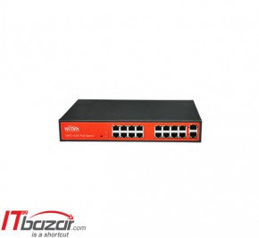 سوئیچ شبکه وای تک 16 پورت WI-PS118G-24V