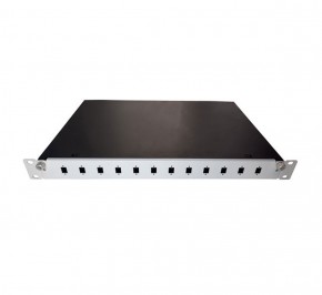 پچ پنل فیبر نوری LC Duplex 12Port 1U30cm