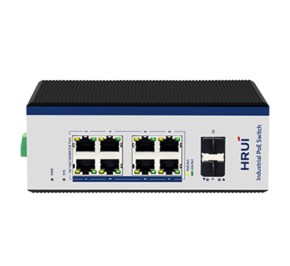 سوئیچ شبکه PoE مدیریتی HRUI HR600-AFGM-82S 10Port