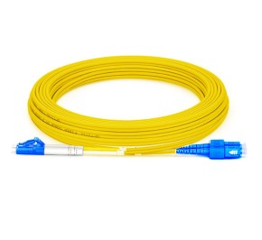 پچ کورد فیبر نوری SC-LC SM OS2 Duplex 3mm 5m