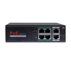 سوئیچ شبکه 4 پورت HUM HUM-PE460F-XL PoE