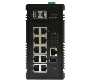 سوئیچ شبکه PoE+ صنعتی کونتن 10 پورت CP-1002X