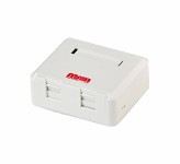 قوطی پریز روکار شبکه 2 پورت متا الکترونیک