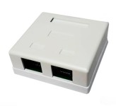 قاب پریز روکار شبکه اچ سی اس WMM-00203 2Port